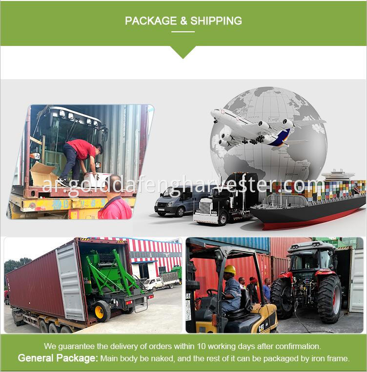 Automatic unloading grain full-feed wheat combine harvester package 01